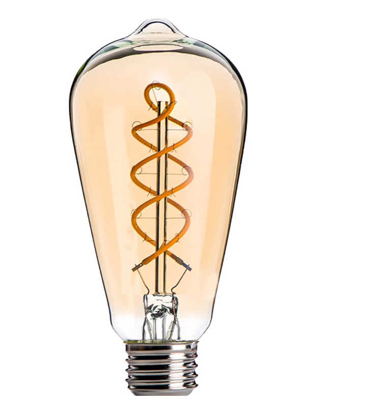 ST64 LED Bulb Ambar Glass