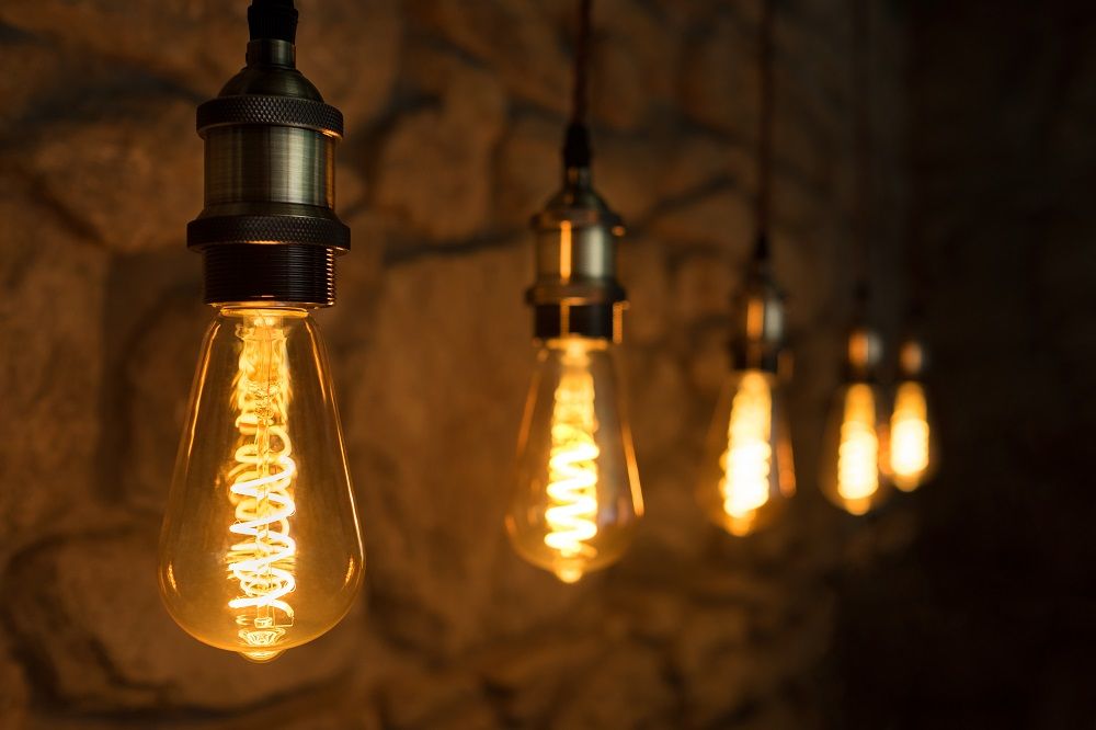 ST64 LED Bulb Ambar Glass